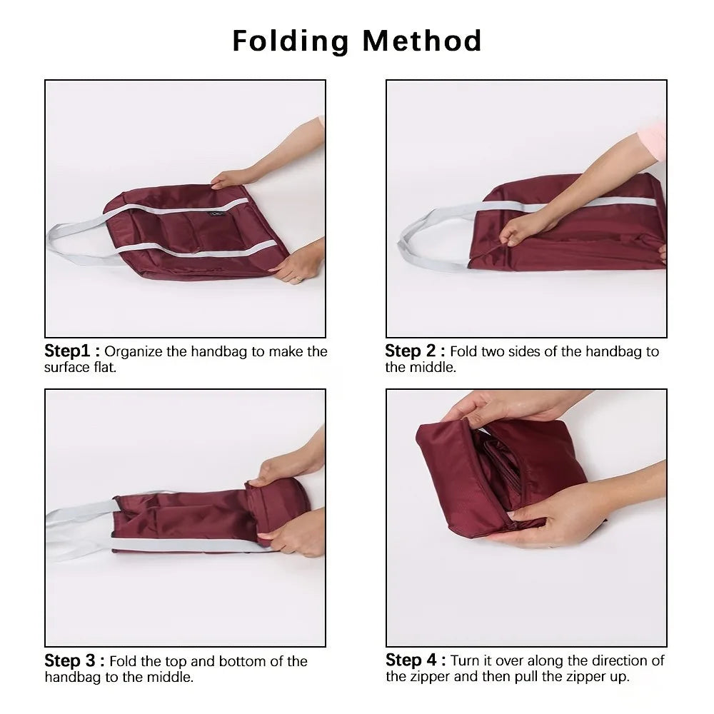Foldable Large Capacity Travel Bag With Expandable Design - Smarsty