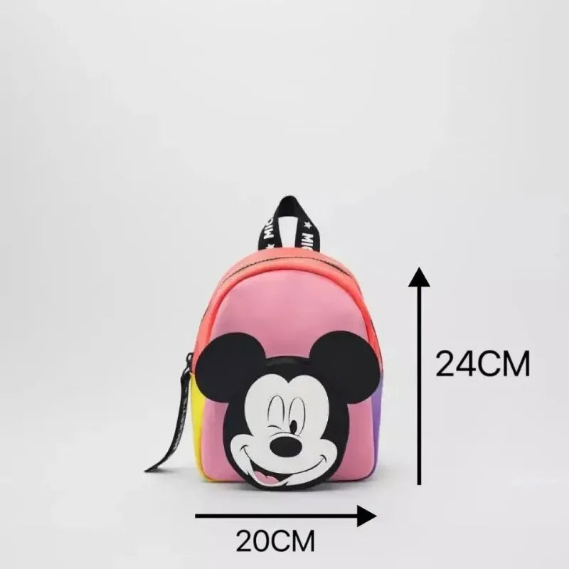 Mickey Mouse Canvas Backpack Large Capacity School Bag - Smarsty