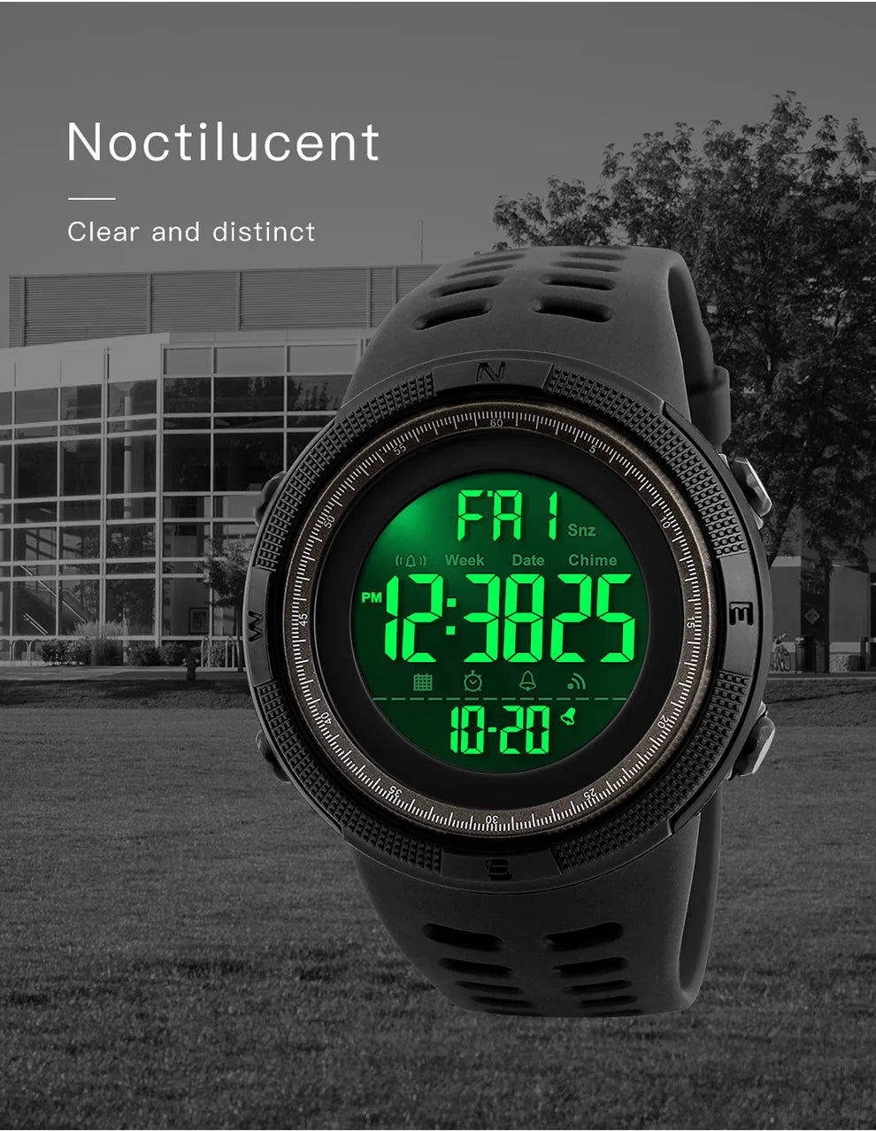SKMEI 1251 Waterproof Digital Sports Watch for Men - Smarsty