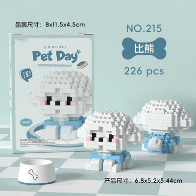 Animal Small Particle Dog Cat  Mini Building Blocks DIY Assembly Brick Sets Educational Toys for Kid 10 To 12 Year Birthday Gift - Smarsty