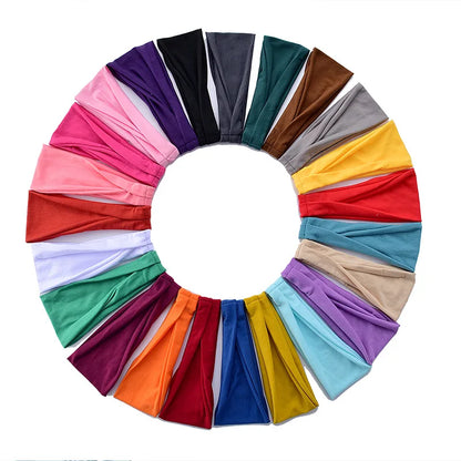 Women Cotton Turban Headband Elastic No Slip Comfort - Smarsty