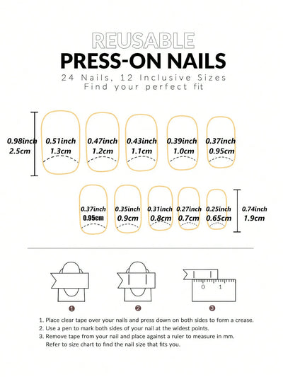 24PCS Short Pink French Press On Nails for Easy Glam - Smarsty