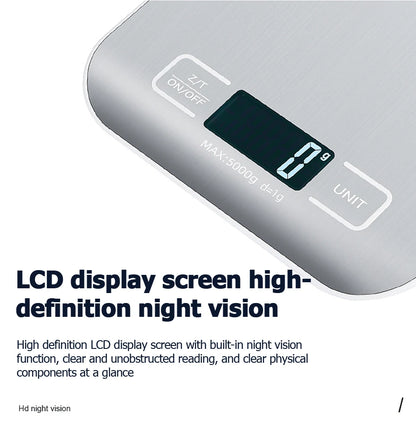Digital Kitchen Scale with LCD Display for Accurate Weighing - Smarsty