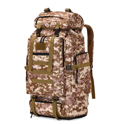 80L/100L  Mountaineering Bag Climb Bag Tactical Backpacks Large Backpack Outdoors Hiking Camping Travel Bags - Smarsty