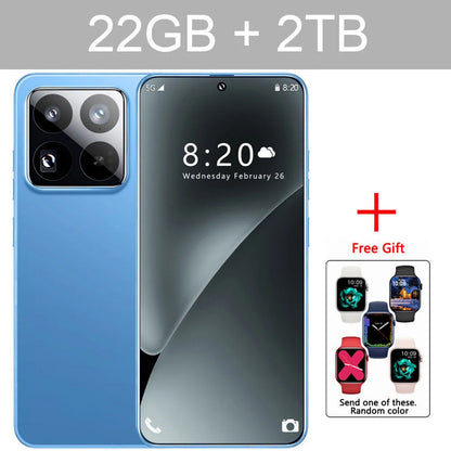 New 2025 HOT 15 Ultra 7.0HD Global Edition Original Smart Dual Card Facial Recognition Function 8000mAh Battery