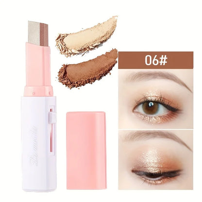 2 In 1 Waterproof Highlighter Eyeshadow Stick with Glitter - Smarsty
