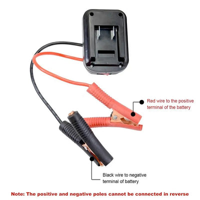 Car Lithium Battery Converter Charger Clip Auto Igniter Jump Starter For Makita Booster Cable Adapter Emergency Power DIY Tools - Smarsty