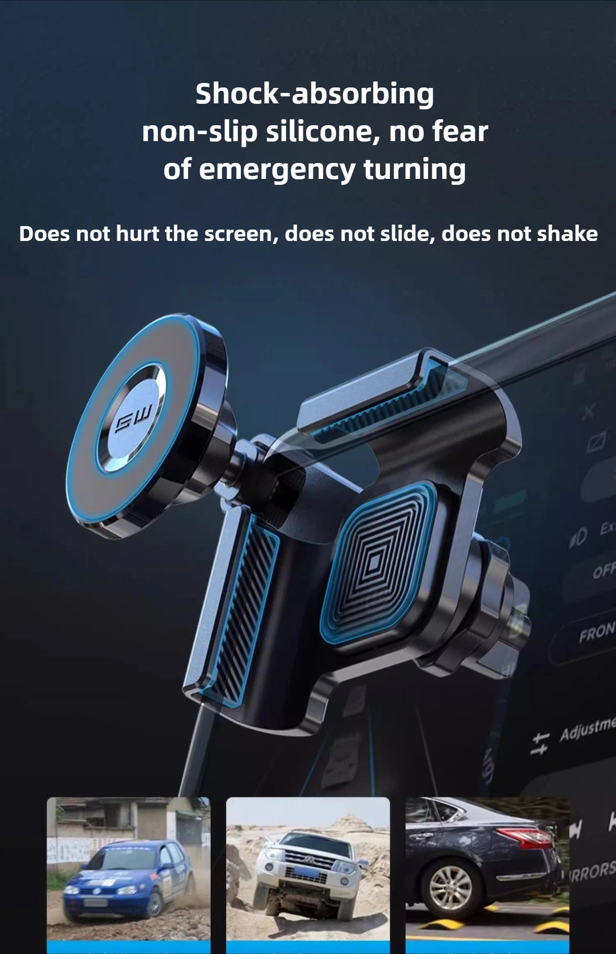 Magnetic Car Phone Holder 360 Degree Rotation Mount - Smarsty