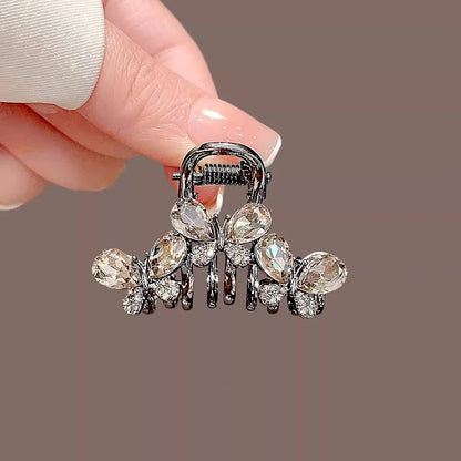 Korean Alloy Rhinestone Hair Claw For Women Elegant - Smarsty