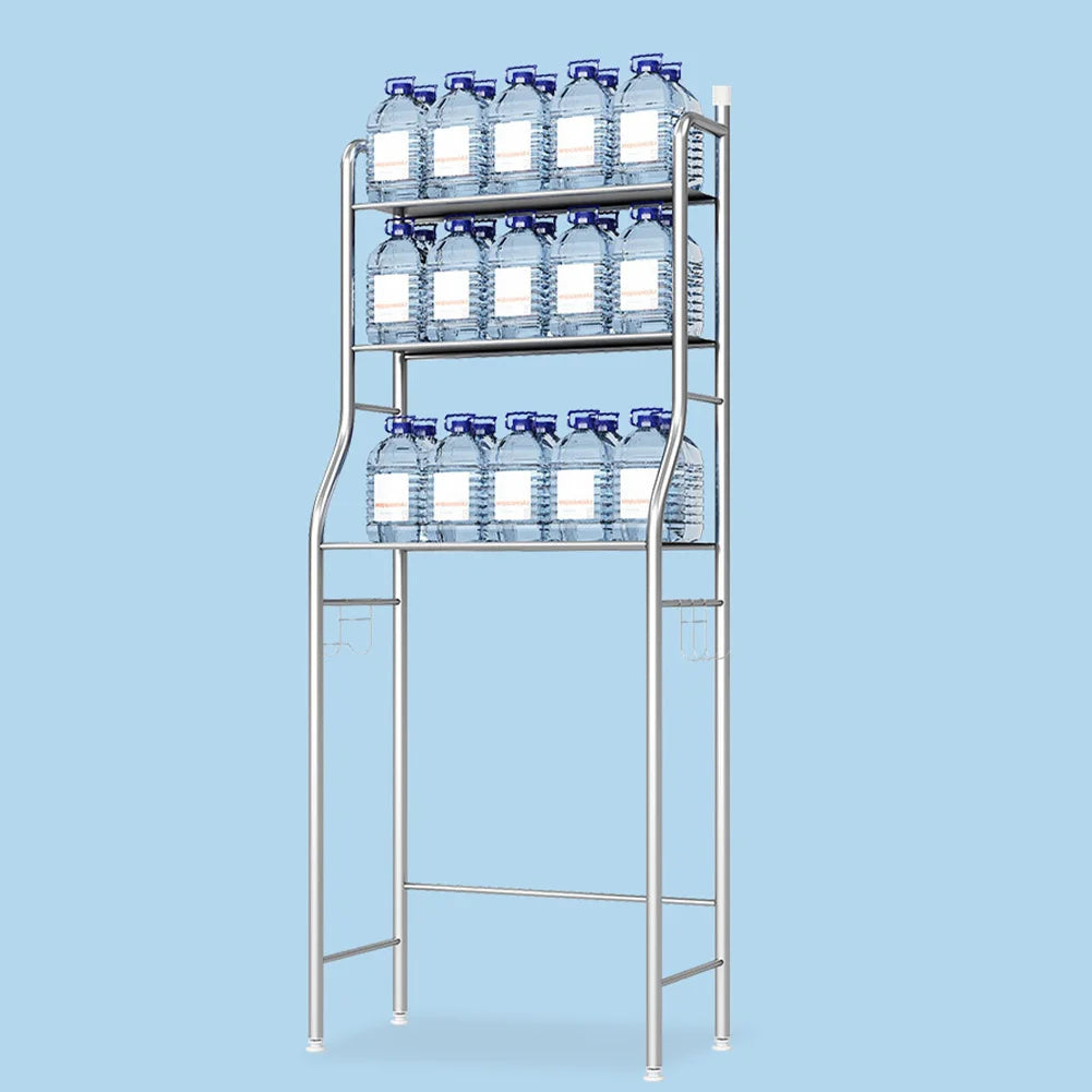 Over Toilet Storage Shelf,2/3-Tier Freestanding Over The Toilet Storage,Metal Bathroom Shelves with Paper Holder and Removable - Smarsty