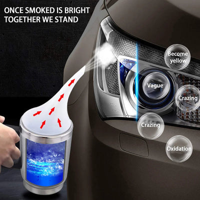 Car Headlight Polish Restoration Kit Car Headlight Repair Renovation Kit 800G Headlamp Liquid Polymer Auto Tool Set