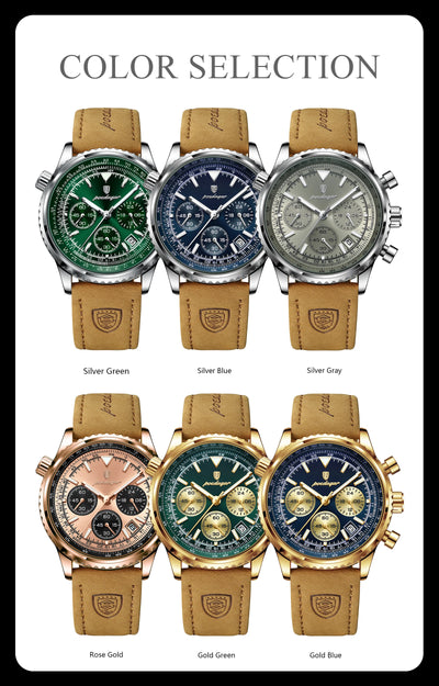 Luxury Waterproof Quartz Chronograph Watch for Men - Smarsty
