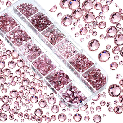 Mixed Nail Rhinestones with Shiny Clear Colors for Stunning Nail Art - Smarsty