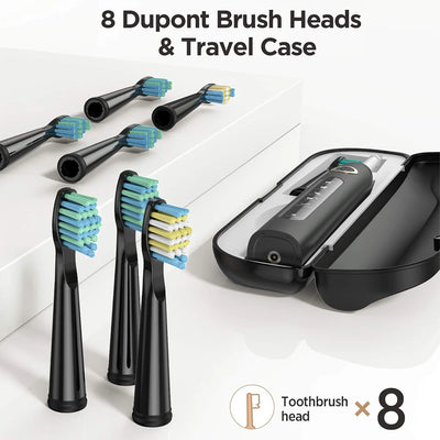 Fairywill FW507 Electric Sonic Toothbrush with Travel Case - Smarsty