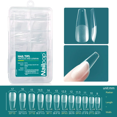 Gel X Nail Tips 120pcs Easy Soak Off Extensions - Smarsty