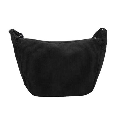 Corduroy Shoulder Bag Minimalist Crossbody For Women - Smarsty