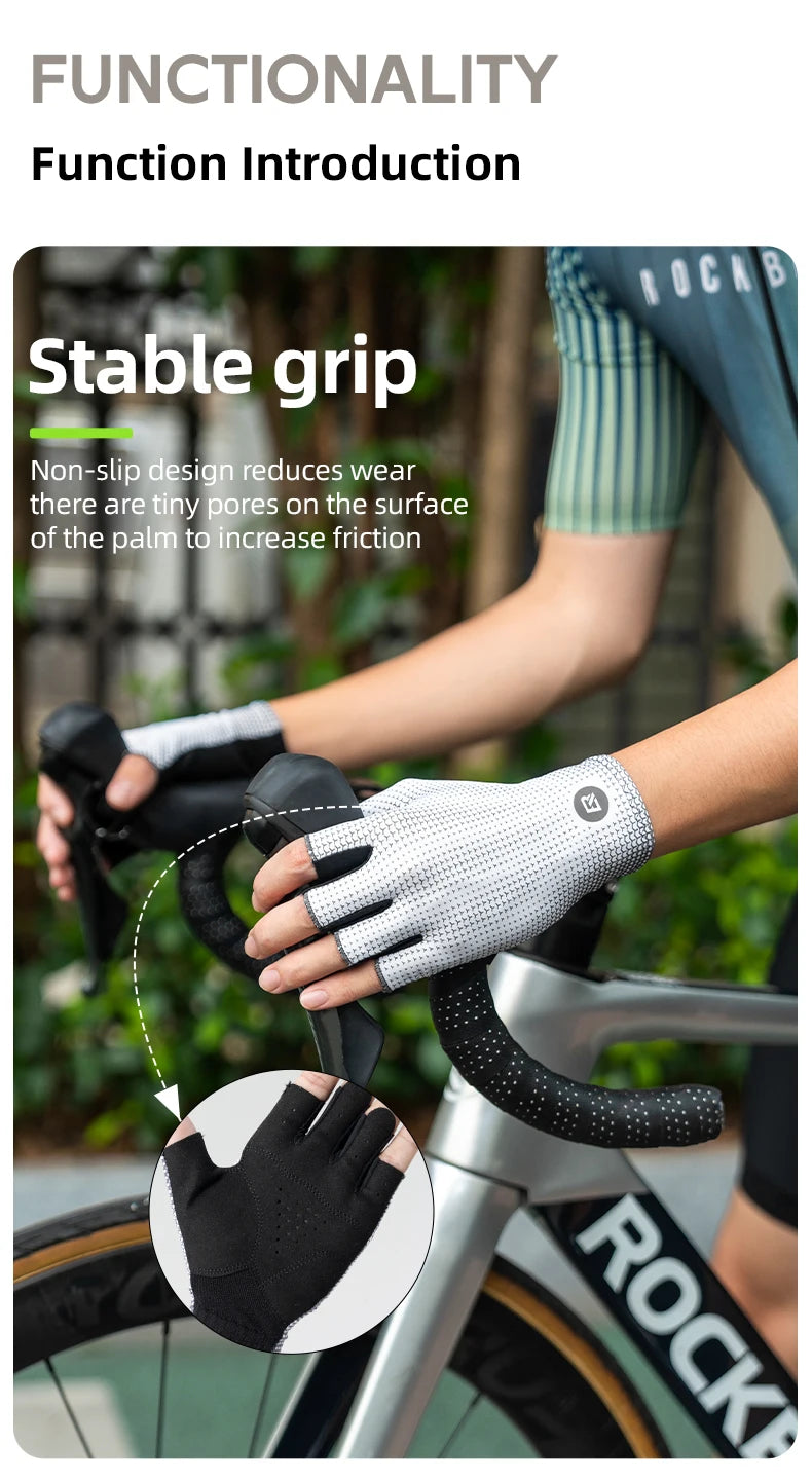 RockBros Breathable Cycling Gloves Half Finger Anti Slip - Smarsty