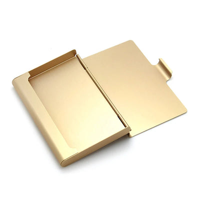 Creative Business Card Case Aluminum Alloy Bank Credit ID Card Wallet Name Card Holder Metal Box Cover Card Holder Men Wallet - Smarsty