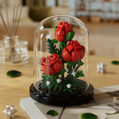 Micro particle building block bouquet handmade gift, children's puzzle toy handmade DIY sunflower desktop decoration ornament - Smarsty