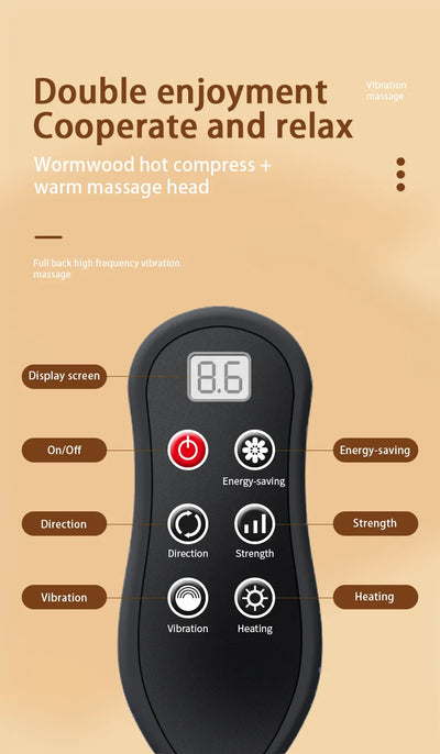 Shiatsu Electric Neck Pillow with Heating Therapy - Smarsty