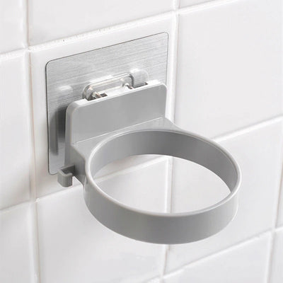 Wall Mounted Hair Dryer Holder Stainless Steel Organizer - Smarsty