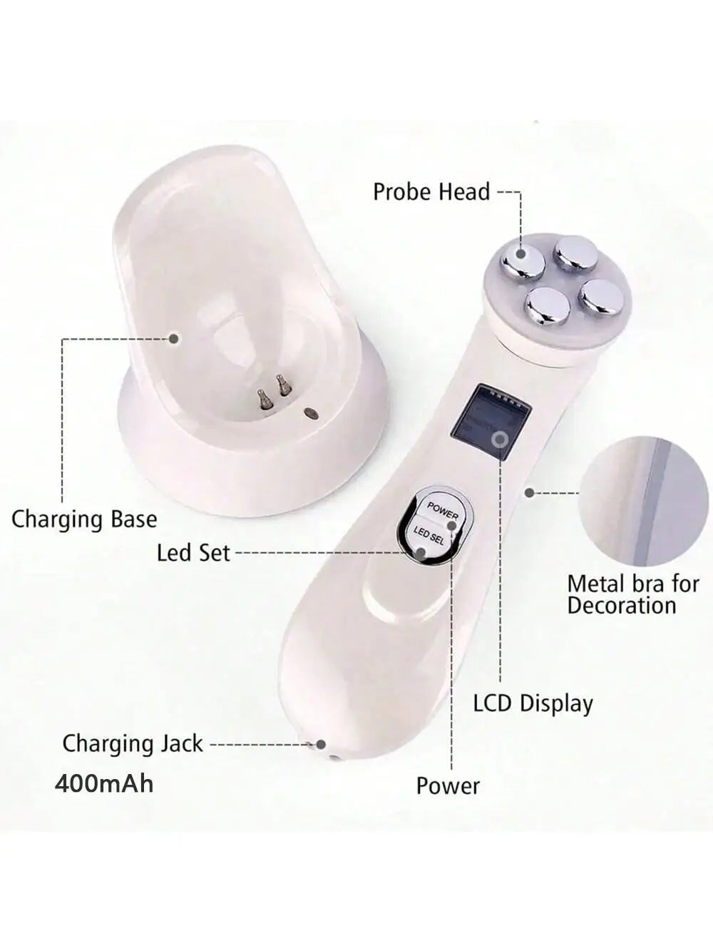 Professional Ultrasonic Face Exfoliator Skin Cleaner Tool - Smarsty