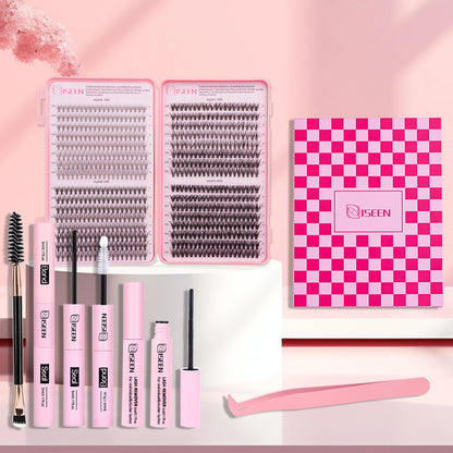 ISEEN DIY Segmented False Eyelash Set with Glue - Smarsty