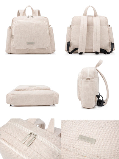 Soboba 2023 New Diaper Bags for Mother Waterproof Large Capacity Solid Polyester Diaper Backpacks Travel Bag for Newborn Baby by Smarsty