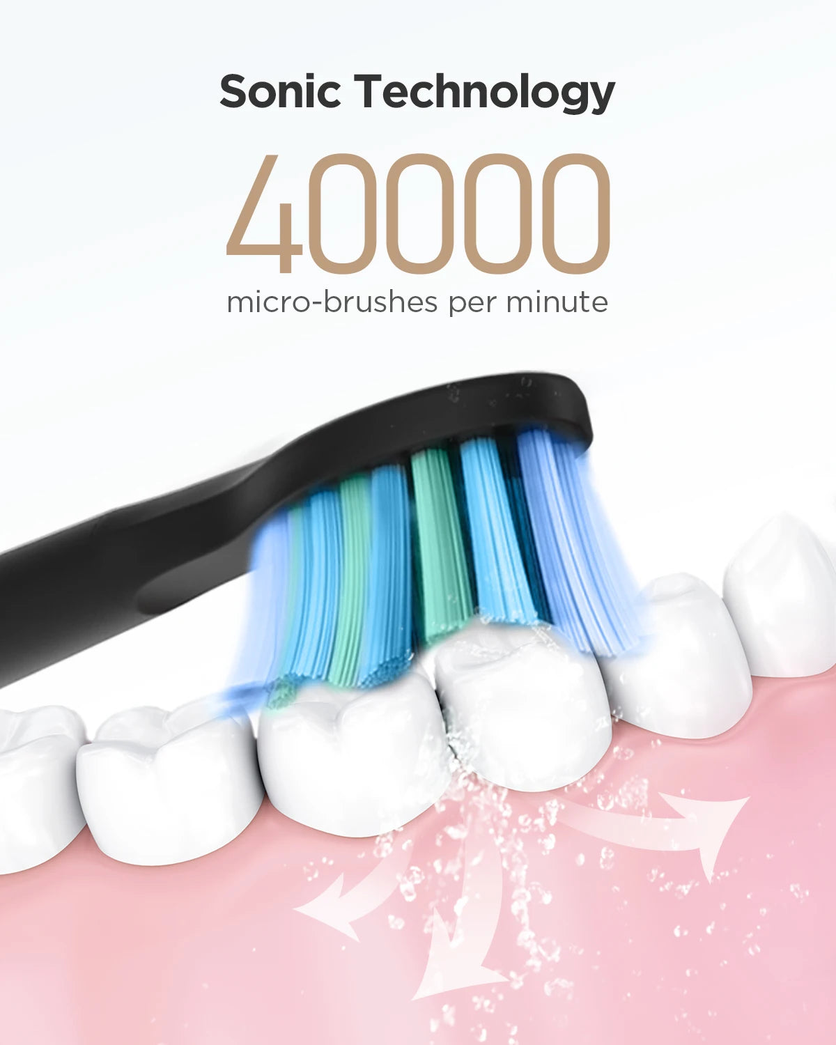 Fairywill FW507 Electric Sonic Toothbrush with Travel Case - Smarsty
