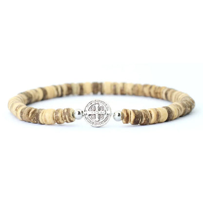 Men's 4mm Beaded Tiger Eye Bracelet Natural Stone Meditation - Smarsty