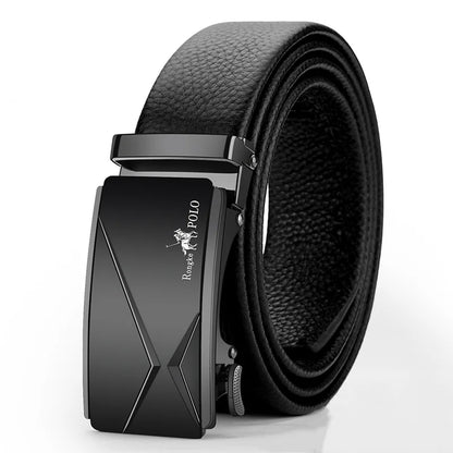 OYIFAN Genuine Leather Men Belt Adjustable Automatic Buckle - Smarsty