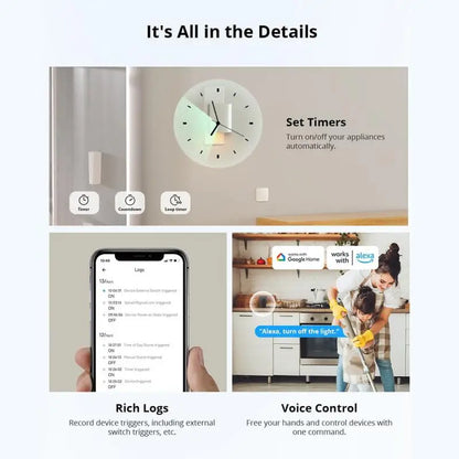 Sonoff Mini R4 WiFi Smart Light Switch Compatible with Alexa - Smarsty