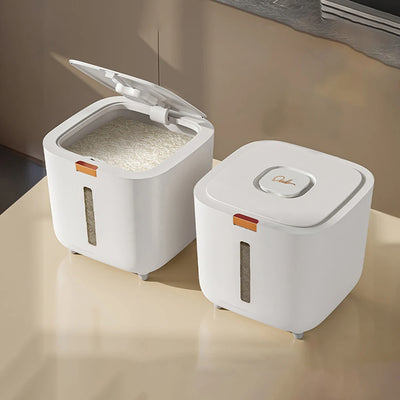Insect Proof Moisture Proof Rice Box Grain Sealed Jar Kitchen Container 5/10KG Storage Kitchen Container Storage Box with Lid by Smarsty