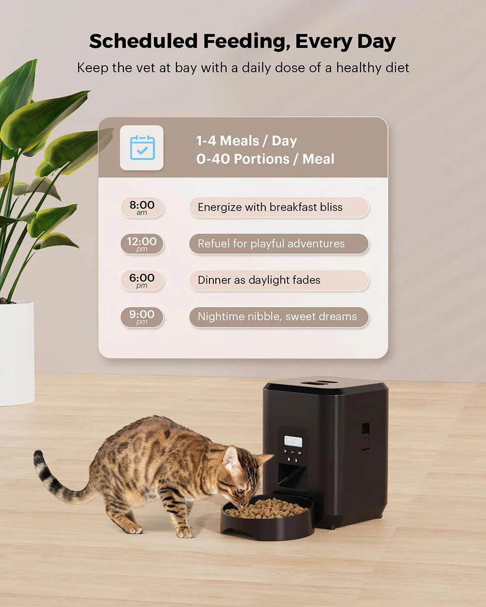 Smart 2L Pet Feeder for Cats and Dogs - Smarsty