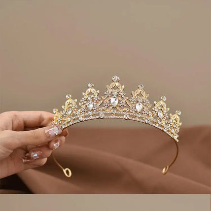 Girls Princess Crown Crystal Tiara for Dance Performance - Smarsty