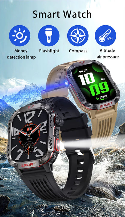 Waterproof Military GPS Smart Watch With Bluetooth Call - Smarsty