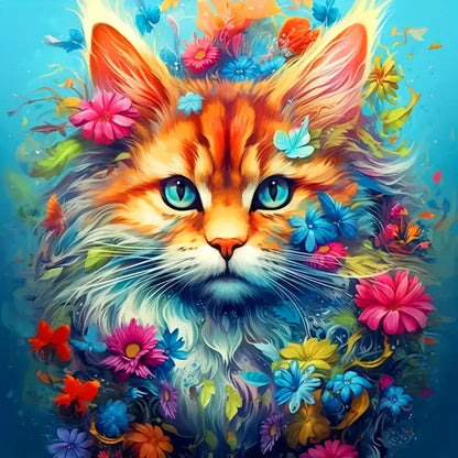 Colorful Cat Diamond Painting Kit for Stunning Wall Art - Smarsty
