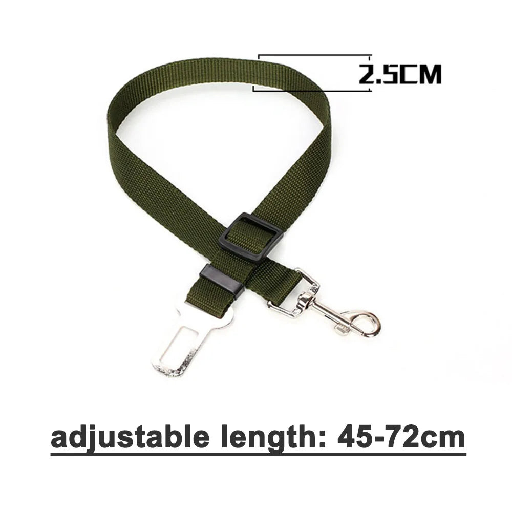 Adjustable Dog Car Seat Belt Harness with Reflective Cushioning - Smarsty