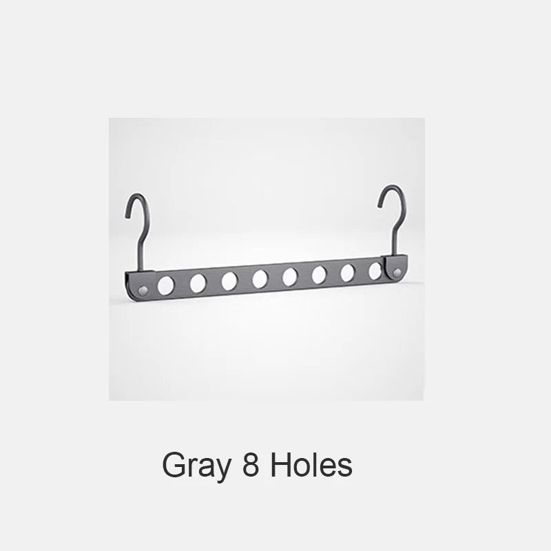 8 Holes Storage Rack for Clothes Hanger Organizer Foldable Rotatable Magic Metal Hangers Storage Rack Wardrobe Space Saver Hook