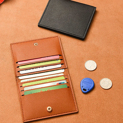 1Pc Card Bag Slim And Compact Bank ID Card Case Driver's License Wallet Simple And Anti Demagnetization Card Holder - Smarsty