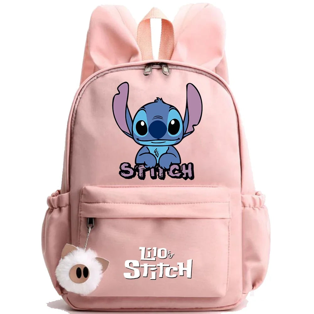 HOT Disney Lilo Stitch Backpack for Girl Boy Student Teenager Children Rucksack Women Casual School Bags Kids Birthday Gift Toy - Smarsty