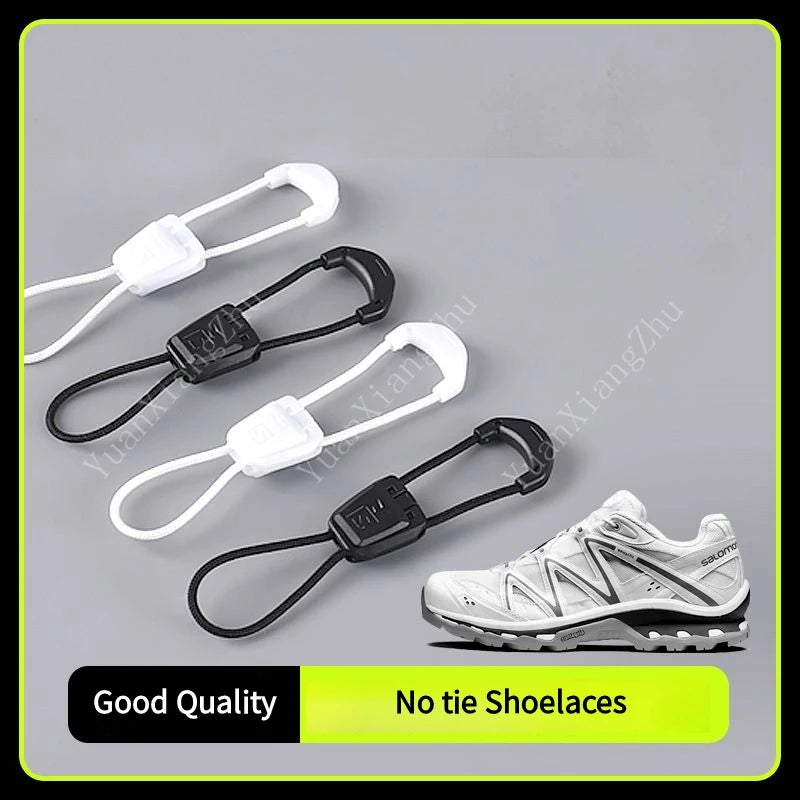 New No tie Shoe laces Round Tennis Laces Without ties Adult Kids Quality Running Sneakers Shoelaces Black White Shoes Accesories - Smarsty
