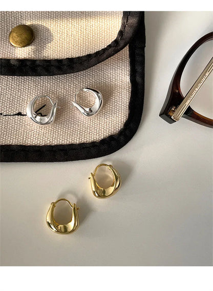 925 Sterling Silver Hoop Earrings For Women Versatile - Smarsty