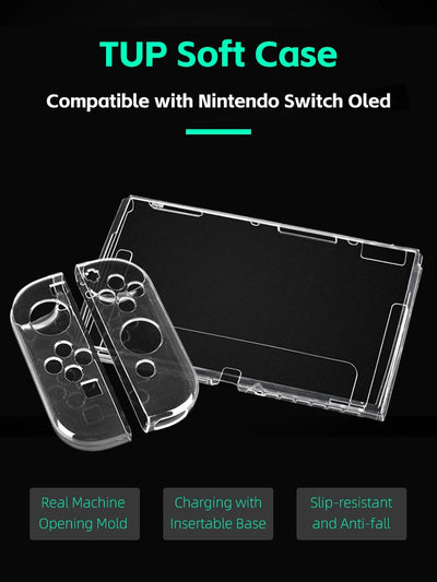 Clear TPU Protective Case for Nintendo Switch OLED - Smarsty