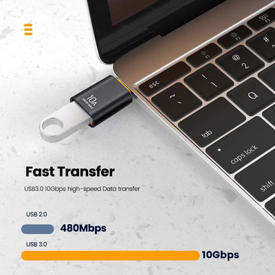 10A OTG USB 3.0 To Type C Adapter USB Female To Type c Male Fast Charging adadpter OTG USB C For Xiaomi Samsung Laptop PC - Smarsty