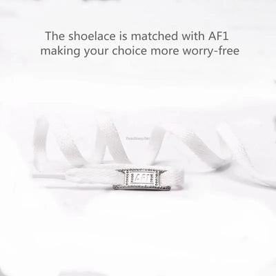 Original AF1 Shoelaces Combination White Flats laces and Shoe Decoration Suit Sneaker Shoelace Air Force one Shoes Accessories - Smarsty