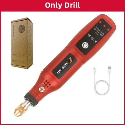 USB Rechargeable Cordless Engraving Pen Wireless Electric Drill Rotary Tool for Jewelry Glass - Portable Handheld Engraver - Smarsty