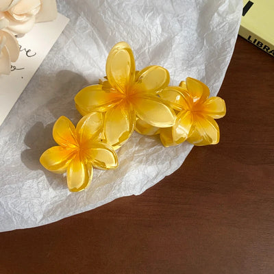Sunflower Gradient Flower Hair Clip Secure Beach Style - Smarsty