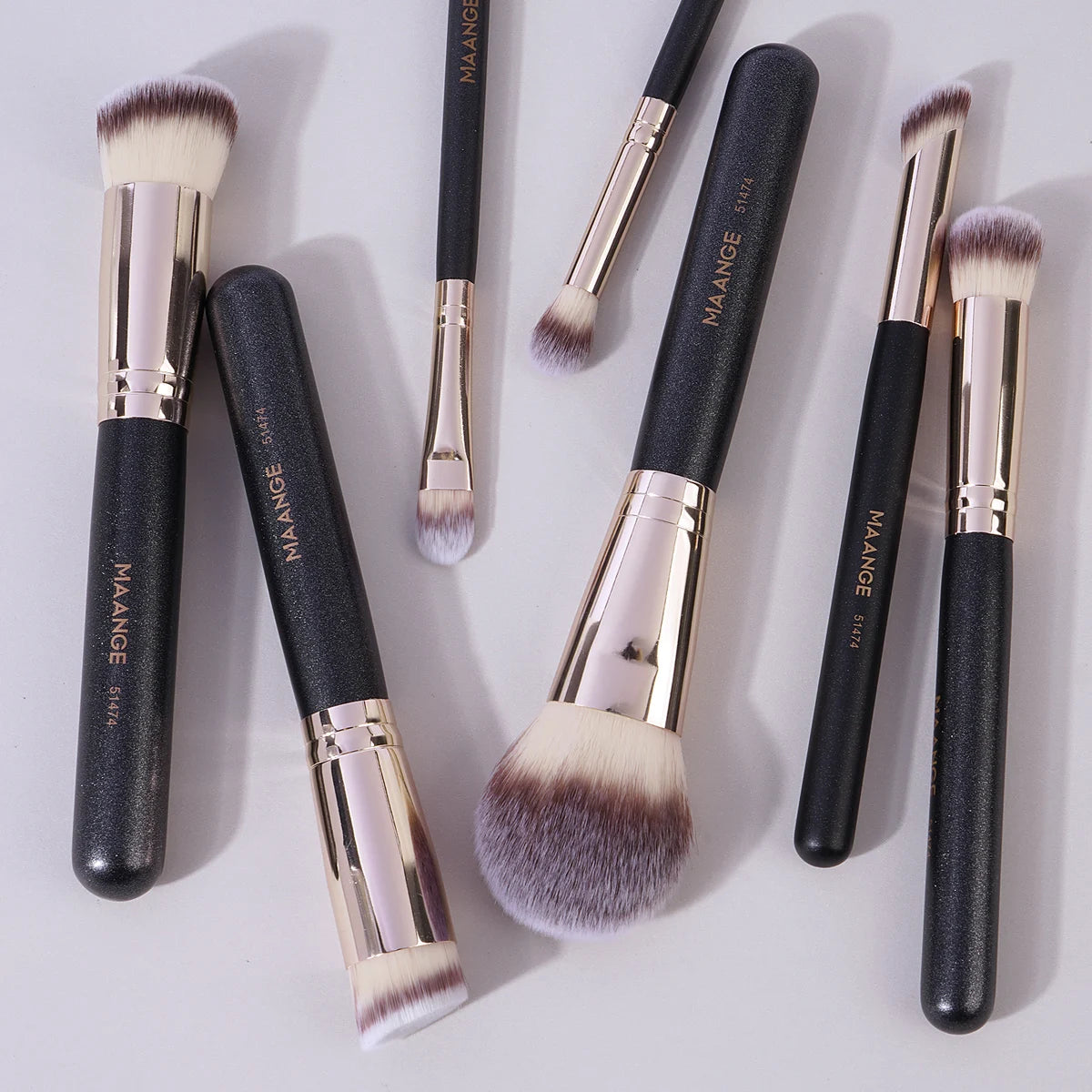 MAANGE 7 Piece Makeup Brush Set for Flawless Application - Smarsty