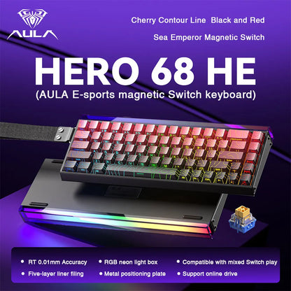 68 Key Magnetic Switch Keyboard Rapid Trigger RGB Wired